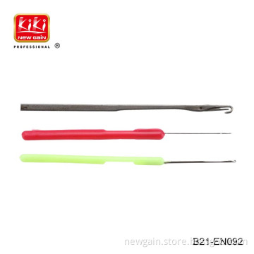 Hot Sale Hair Extension Tools Loop Pulling Needle Plastic Handle Iron Needle
